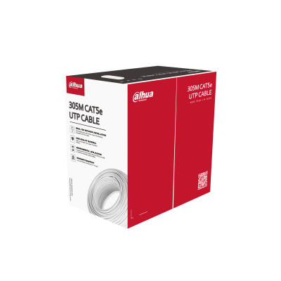[PFM920I-5EU-U] Cable UTP interior 100% cobre AWG24 Dahua Cat5E 305m (PFM920I-5EU-U)