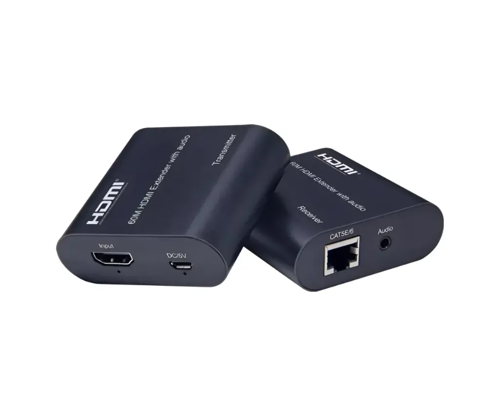 Extensor HDMI x UTP FULLHD 60MTS (con cable usb sin fuente) SUD-ETSRJ45HD-0260