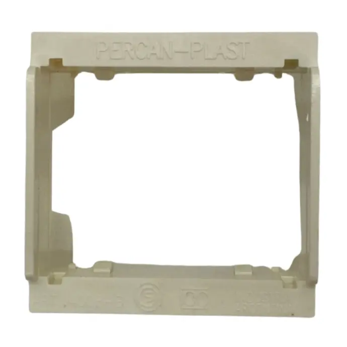 Adaptador a perfil DIN PercanPlast p/20 blanco (4008B)