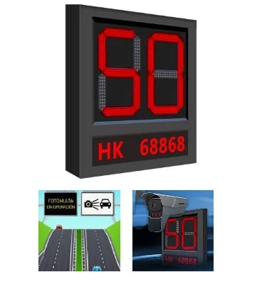 DS-TVL224-8-5EY Cartel Led Indicador De Velocidad Y Matricula De Vehiculo - Funciona Como Complemento De La Camara Con Radar Tcm403-Gir
