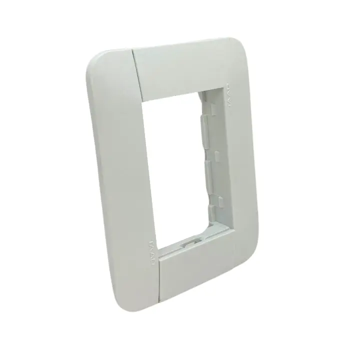 Tapa bastidor Taad color blanco con tornillos (S-9100)