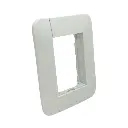 Tapa bastidor Taad color blanco con tornillos (S-9100)