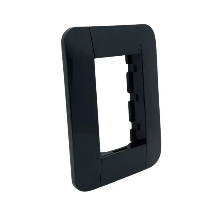 Tapa bastidor Taad con tornillos color gris (S-9151)