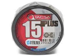 Cinta Aisladora Pvc 10mts 15 Plus Tacsa Negra