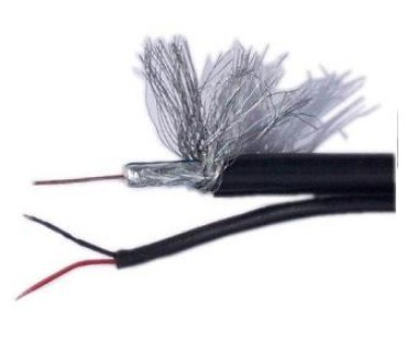 Cable RG59 coaxial siames 90% al-+2x0.5mm x Mt. (Coaxil)