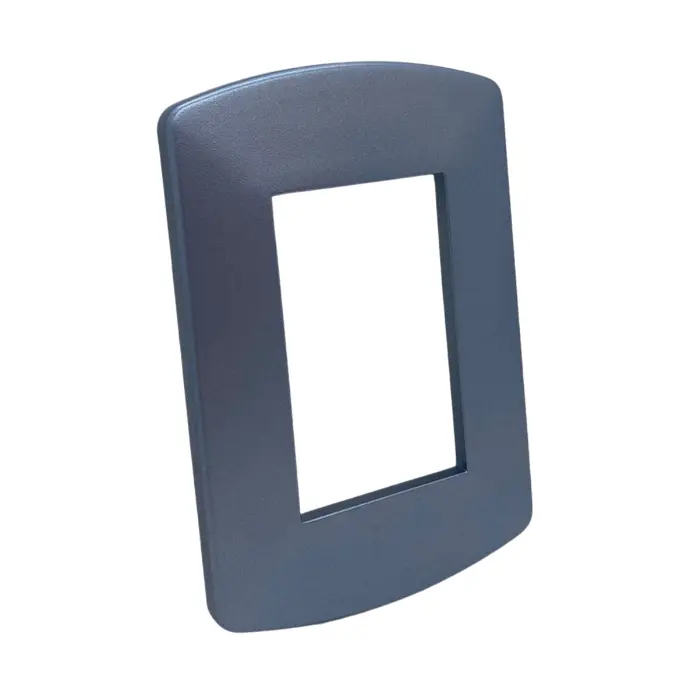 Tapa Celeste Metalizado linea Spot TAAD p/ bastidor - comp/Jeluz (S-7155)