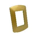 Tapa dorado metalizado linea Spot Taad p/ bastidor - comp/Jeluz (S-7156)