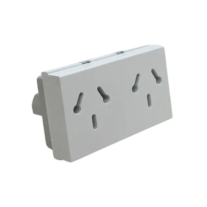 Tomacorriente binorma Taad doble blanco (S-4500)