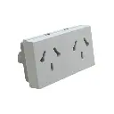 Tomacorriente binorma Taad doble blanco (S-4500)