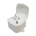 Línea exterior capsulada 1 toma 20 amper color blanco espiga plana TAAD (LC-60400)