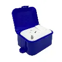 Linea exterior capsulada 1 toma 1 interruptor color azul TAAD (LC-70903)