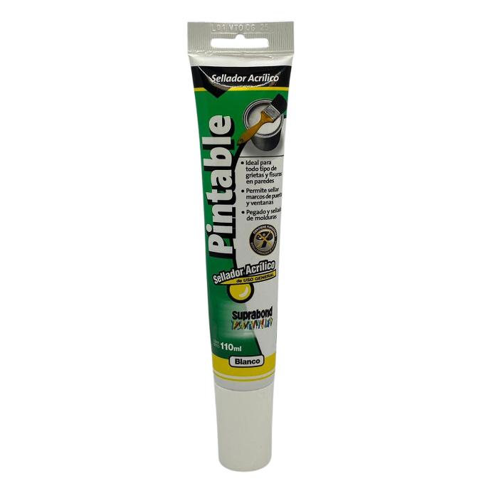 [90783] Sellador acrilico Suprabond pintable blanco x 110ml (GMX ACR 110 B)