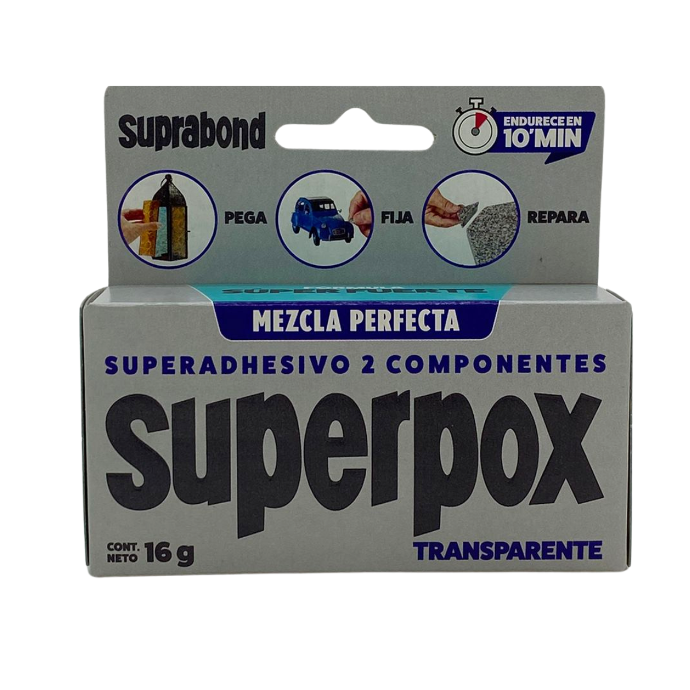 Superpox 2 componentes Suprabond transparente 16g (SPX SA 16 T E)