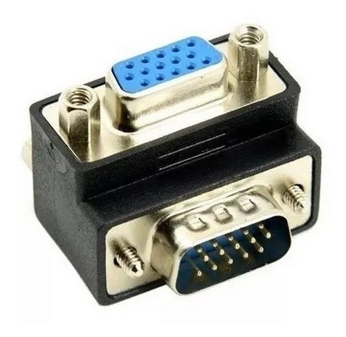 Adaptador VGA Macho a VGA Hembra Codo L 90°