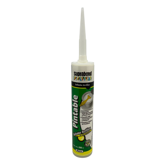 [90785] Sellador acrilico pintable Suprabond blanco x 280ml (GMX ACR 280 B)