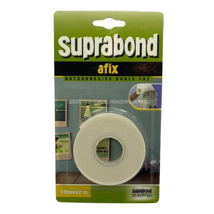 [90497] Autoadhesivo Doble faz 1.2cm x 2mts Suprabond (AFX W R2)
