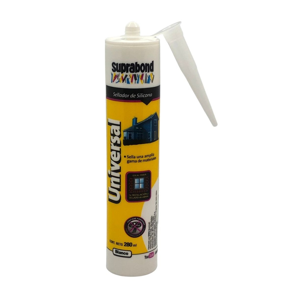 Silicona universal Blanca x 280ml Suprabond (GFX U 280 B)