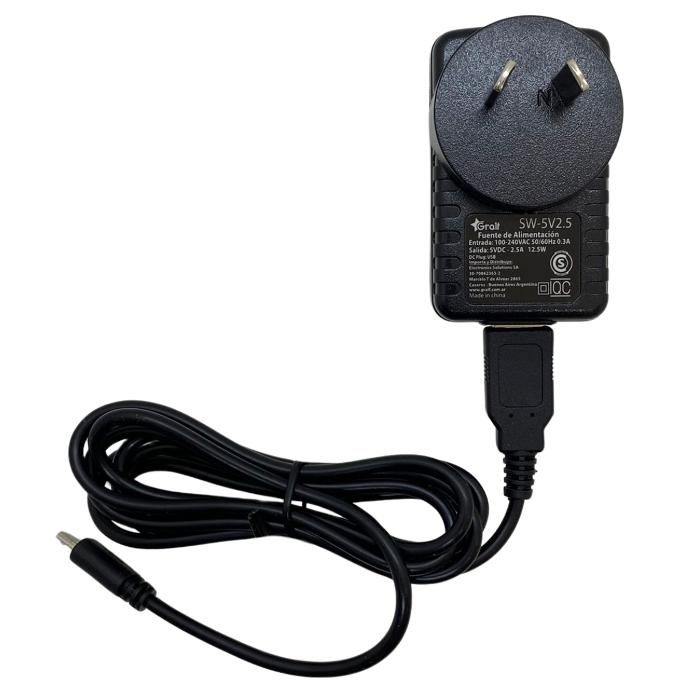 Fuente switching premium 5V 2.5A USB Gralf (SW-5V2.5)