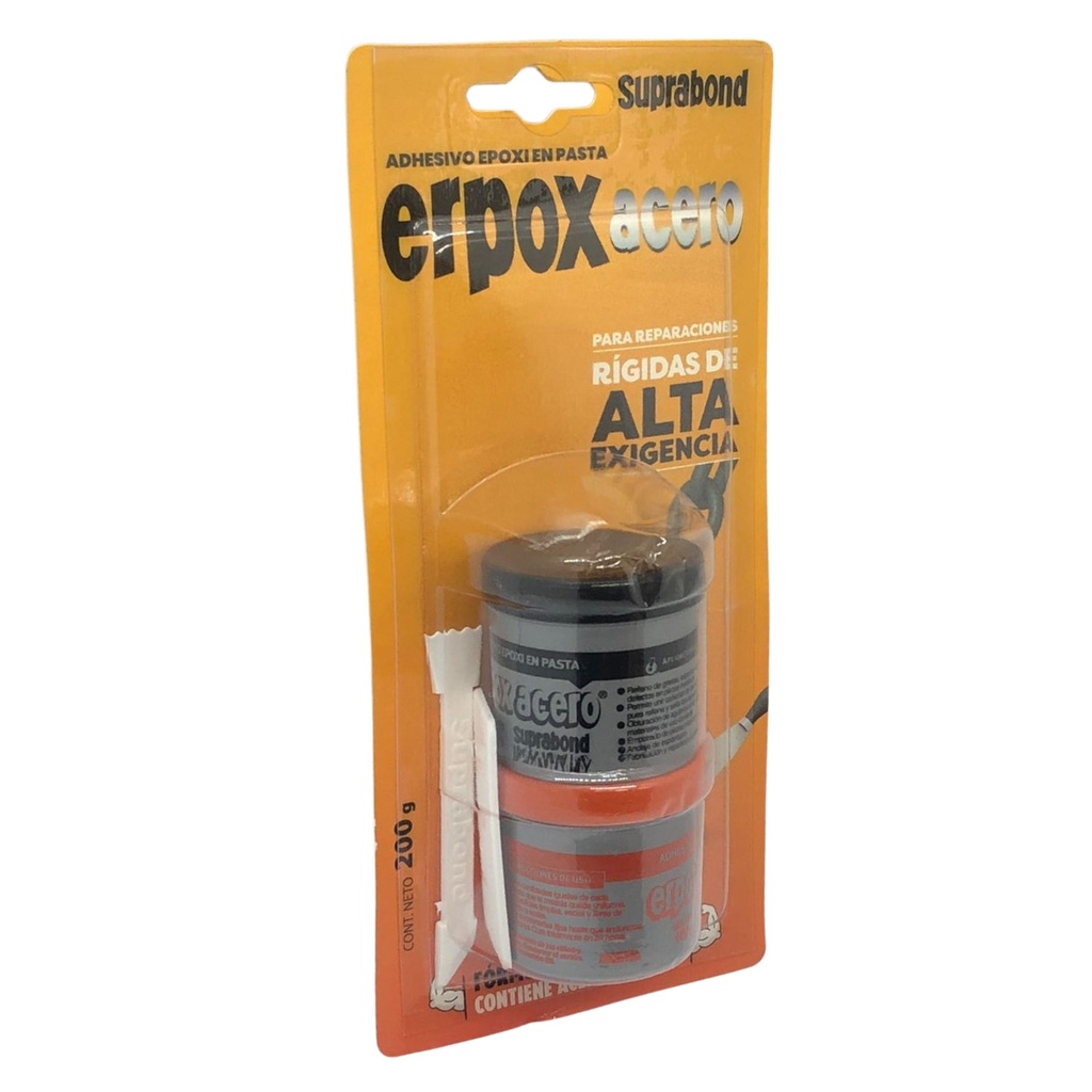 [90773] 40% OFF Adhesivo Erpox acero epoxi en pasta x 200g Suprabond (EX A) (por vencer)