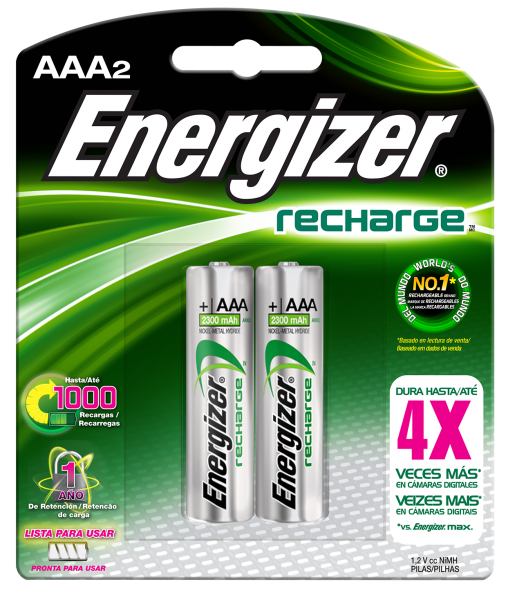 Pila Recargable Energizer AAA x 2u