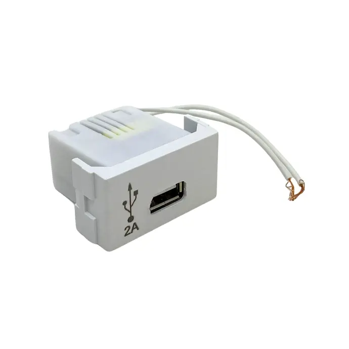 [90719] Modulo cargador USB Taad color blanco (S-5600)