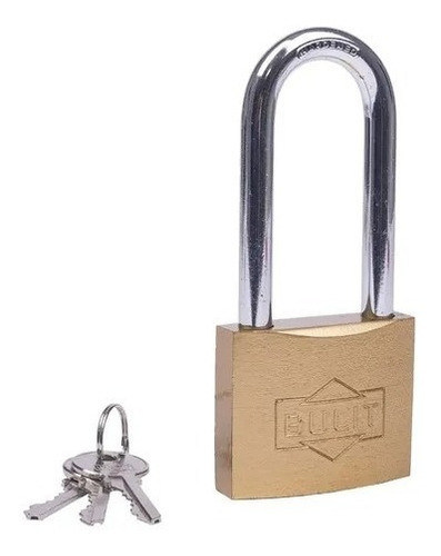 Candado Bulit de hierro dorado n°60 aro largo (CDB H 60 D L)