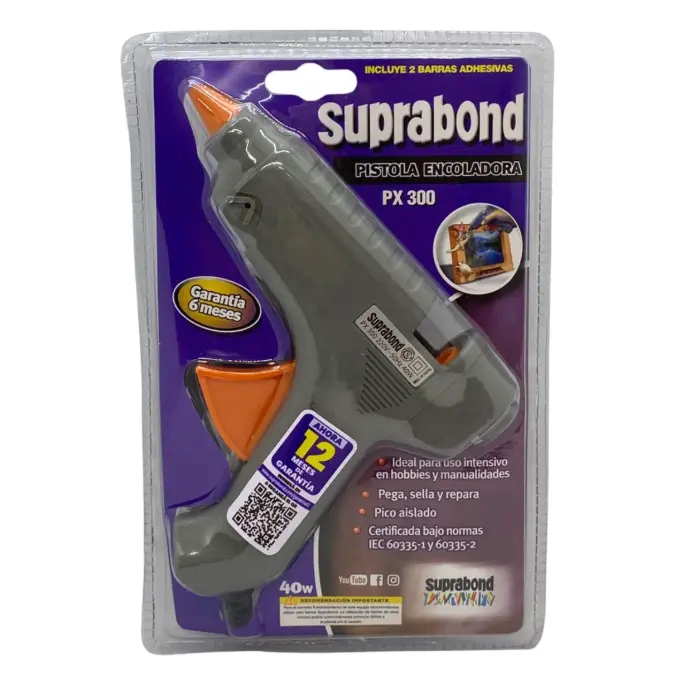 Pistola encoladora PX-300 Suprabond 40 watts para barras gruesas (C PX 300)