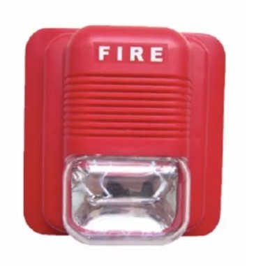 Sirena de Incendio Interior con strobo (12v)