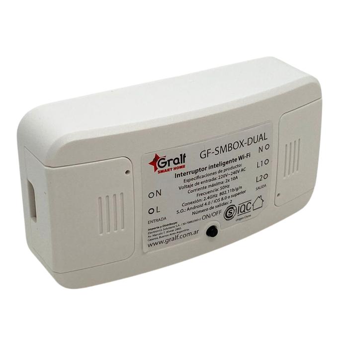 [070532] Interruptor inteligente Wi-Fi Gralf (GF-SMBOX-DUAL)