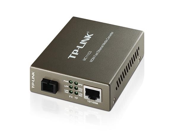 TP-LINK  MC111CS Media Converter 1 pelo a Ethernet WDM 10/100Mbps