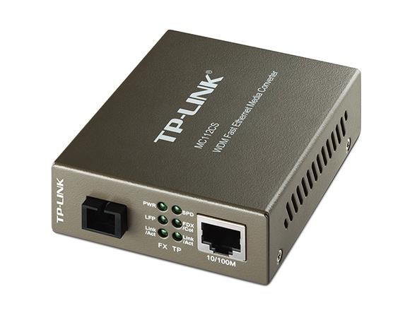 TP-LINK  MC112CS Media Converter 1 pelo a Ethernet WDM 10/100Mbps