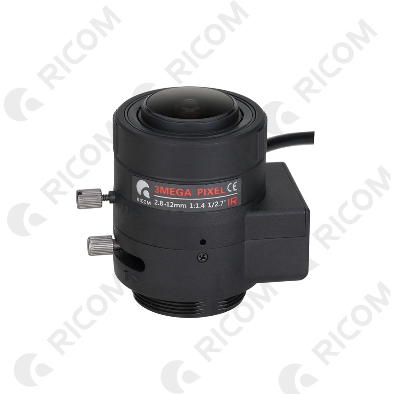 Lente P-IRIS Varifocal 2.8 a 12mm 3MP Correccion IR