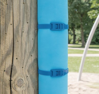 Precinto azul HellermannTyton 9mmx40cm estabilazado UV x100u