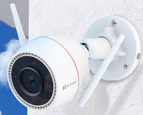 Camara IP Ezviz OutPro WiFi Cableada 3MP ColorVu Exterior Audio Defensa MicroSD hasta 256GB