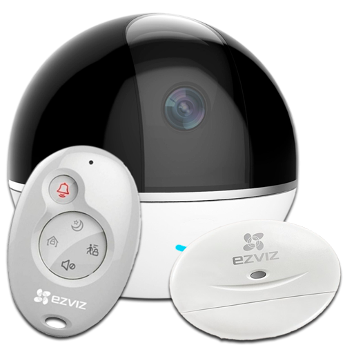 [90908] Camara IP Wifi 2MP Ezviz C6T + Alarm Hub (magnetico T2- control remoto K2)