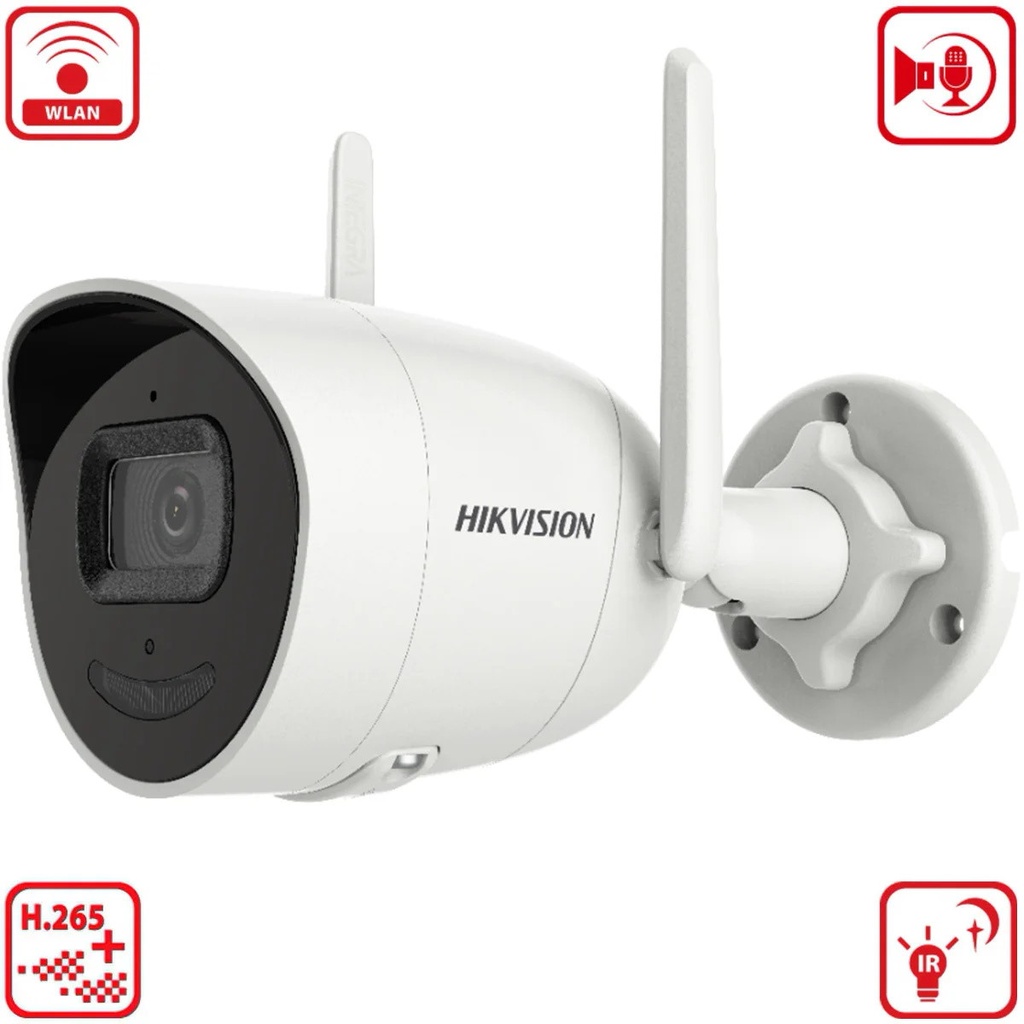 Camara IP WiFi 2MP Hikvision Metalica Audio MicroSD 2,8mm (DS-2CV2021G2-IDW)
