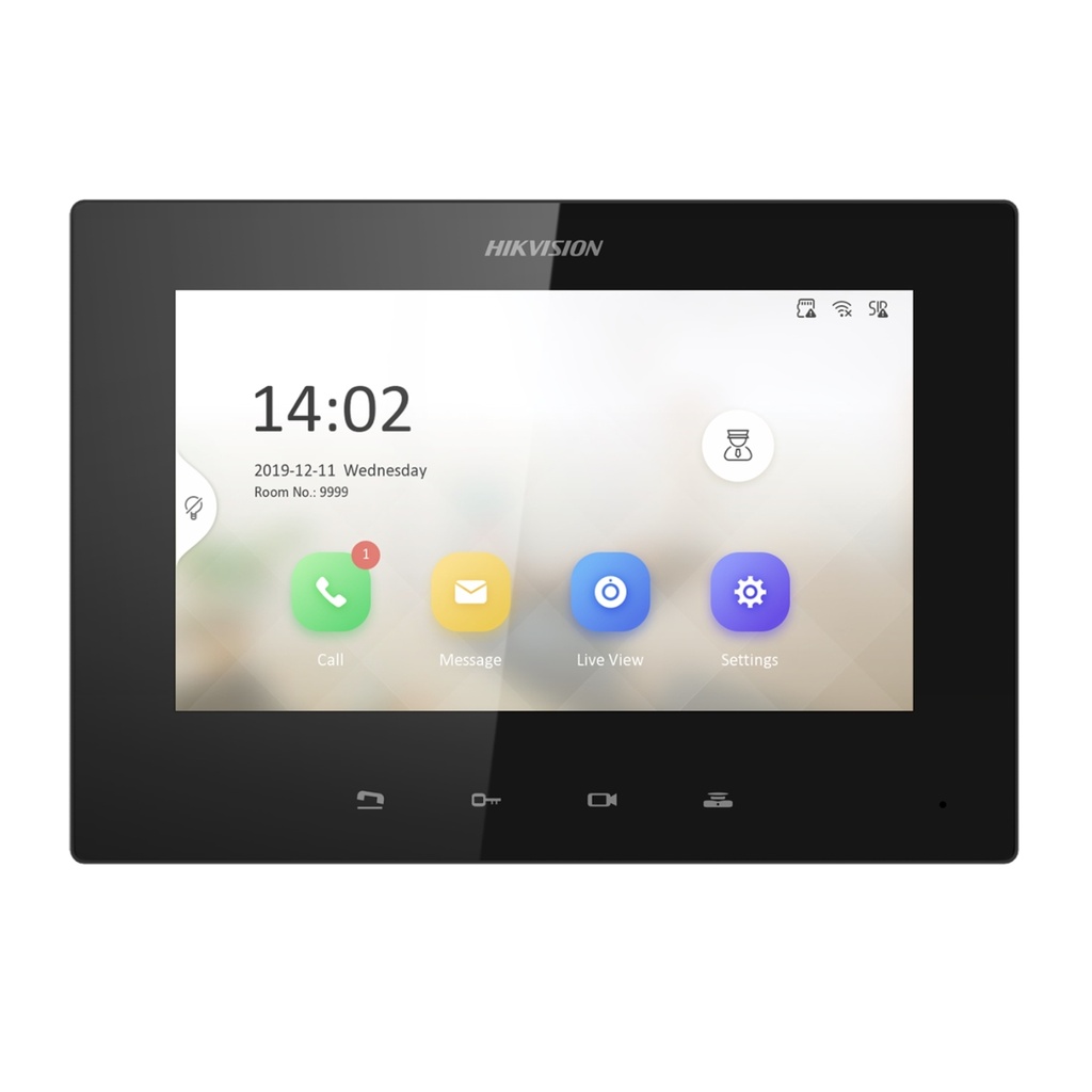 [HK3312A] Pantalla IP Hikvision 7" para videoportero botonera tactil - version lite sin App (DS-KH6220-LE1)
