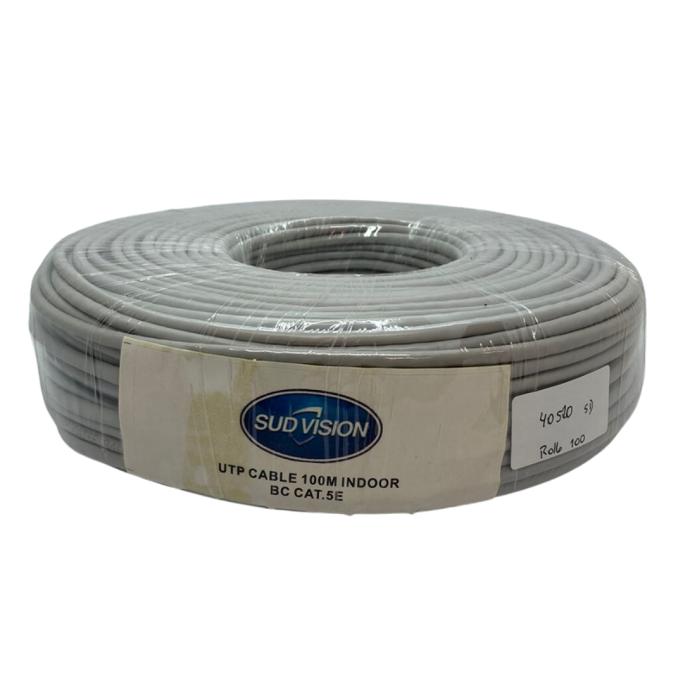 [40510SD.rollo100] Cable Sudvision UTP Cat5e Interior 100% cobre x 100mts