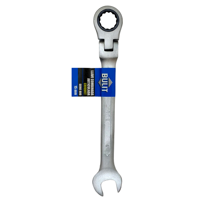 Llave criquet articulada Bulit 15mm de acero serie 800 (LLV 8VAC 15)