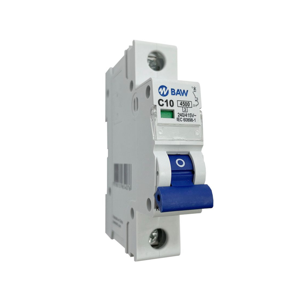 Termica BAW 1P 10A 4,5kA. Curva C