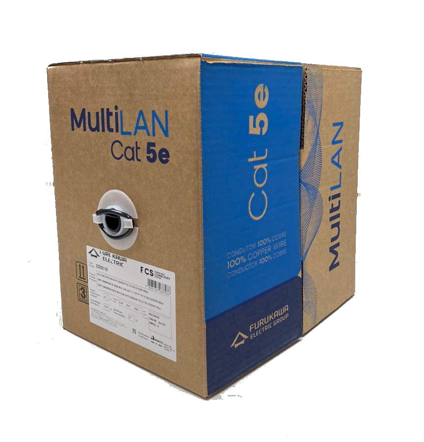 Cable UTP CAT. 5e Exterior Furukawa Multilan x 305mts 100% cobre