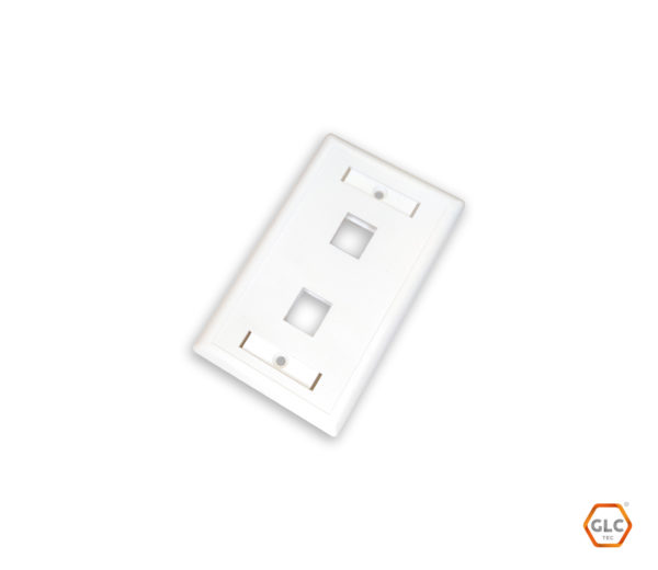Faceplate GLC CE-4009 2 puertos