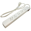 Zapatilla Inteck 5 tomas con cable y protector termico 1,5mts blanca