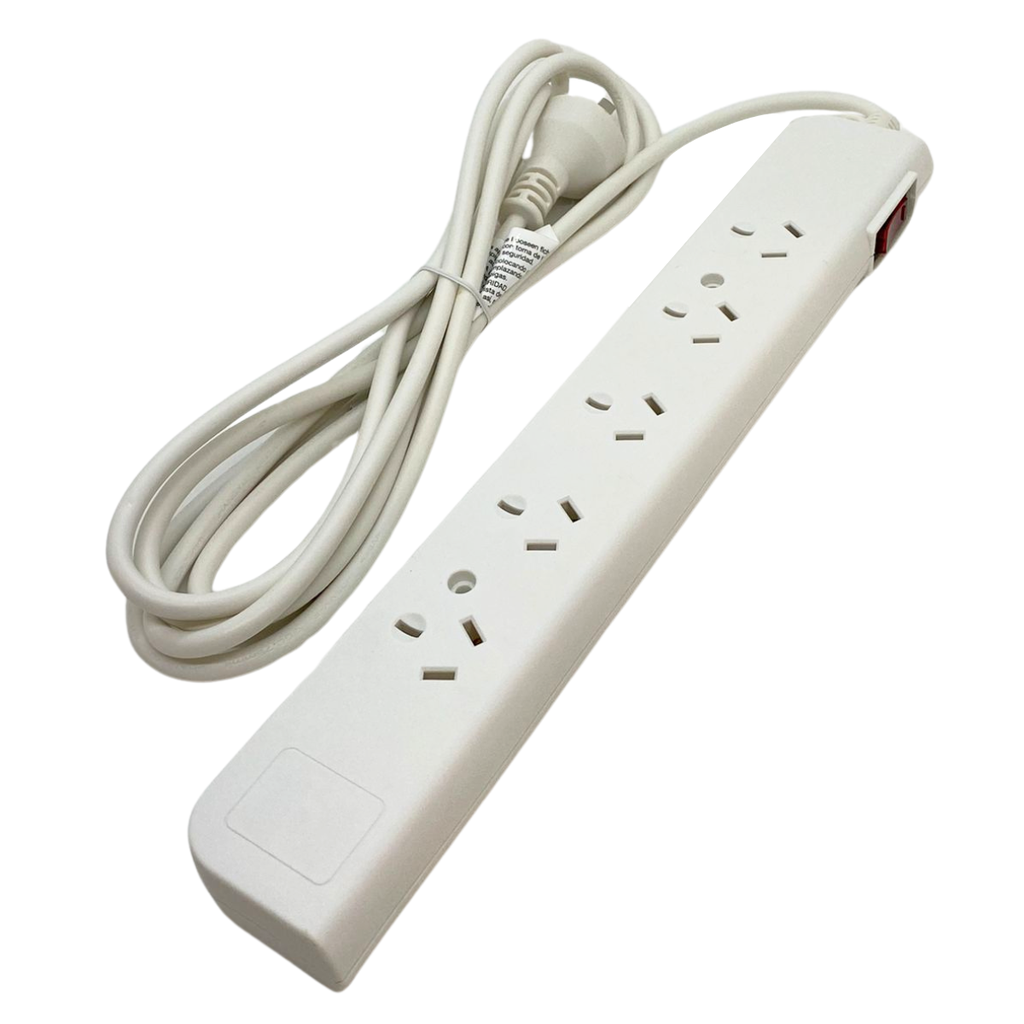 [PX5B-3] Zapatilla Inteck 5 tomas con cable 3mts y protector termico