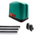 Kit SEG Motor de porton corredizo hasta 400kg SOLO NEXT SPEED RAMP + 6 cremalleras de 0,5m y 2 controles (AUTCOR121)