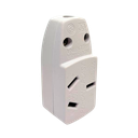 Ficha hembra 3 polos blanca