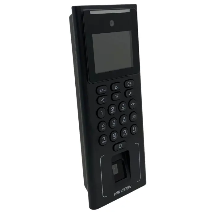Control de acceso IP WiFi Hikvision facial, tarjeta, PIN y huella (DS-K1T321MFWX)