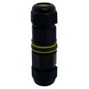 Ficha de empalme estanco M20 Inteck IP65 1 entrada 1 salida con filtro UV (FEE-IP65-X1-912)