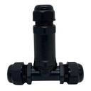 Ficha de empalme estanco Inteck IP65 1 entrada 3 salidas con filtro UV