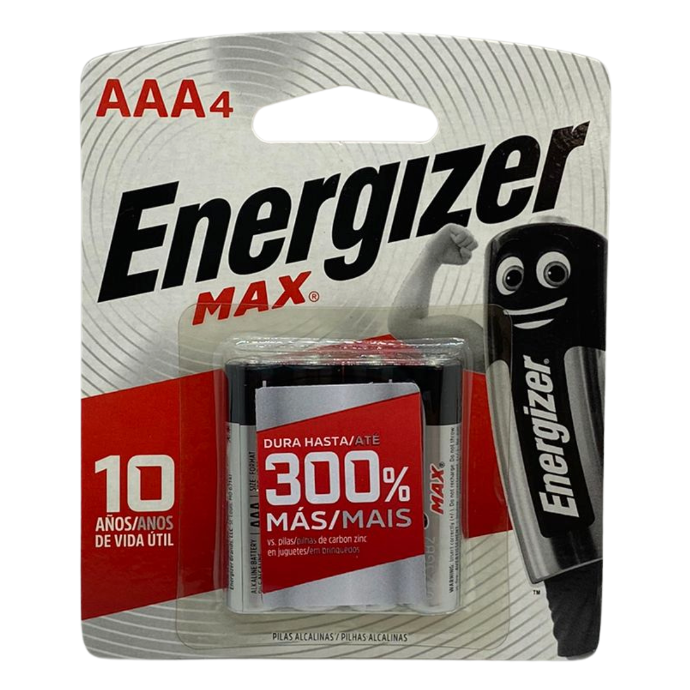 Pila alcalina AAA Energizer x 4u